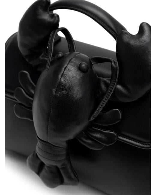 Maison Mihara Yasuhiro Black Dolls Lobster Boston Tote Bag