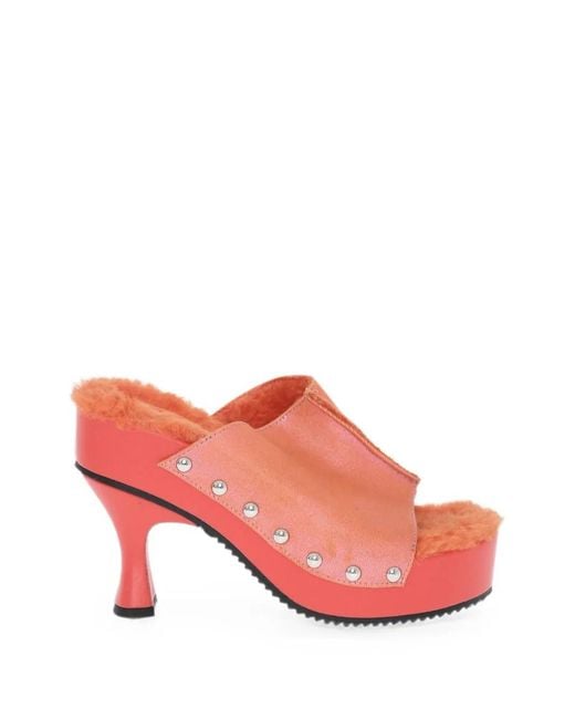 DIESEL Pink D-Woodstock Stud-Embellished Sandals