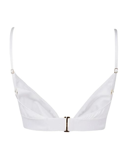 Tom Ford White Logo-Band Bra