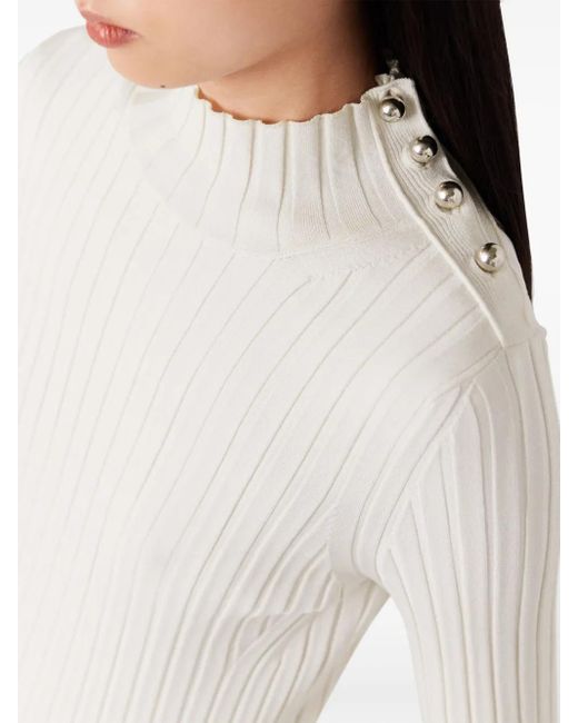 Stella McCartney White Ribbed Sweater