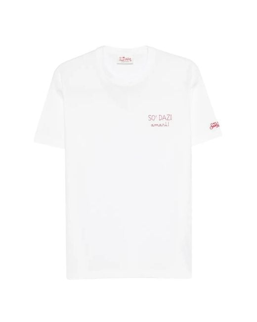 Mc2 Saint Barth White T-Shirts And Polos for men