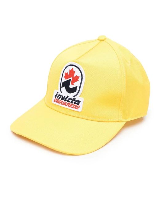 DSquared² Baseballkappe Mit Logo-Patch in Yellow für Herren
