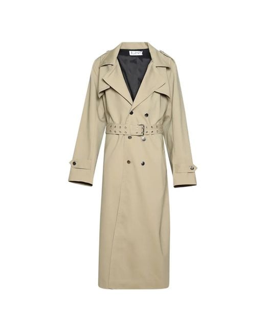 Ludovic de Saint Sernin White Amanda Belted Trench Coat