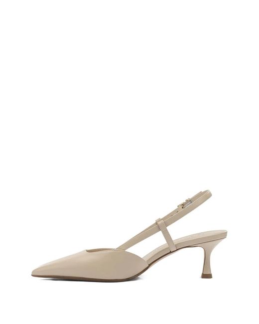 Sergio Levantesi White Elsa Pointed Strap Pumps