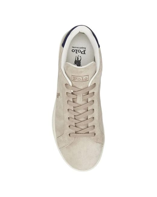 Polo Ralph Lauren White Heritage Court Ii Sneakers for men