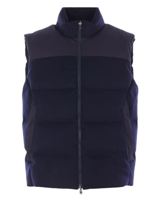 メンズ Sease Padded Zip Gilet Blue