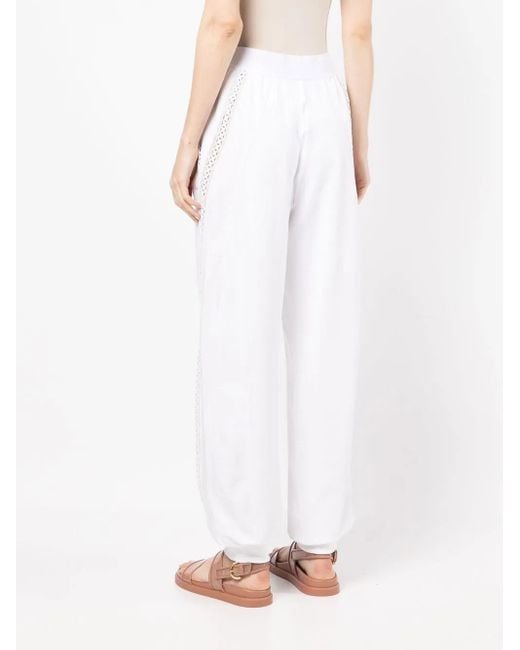Alberta Ferretti White Jogginghose Mit Cut-Out