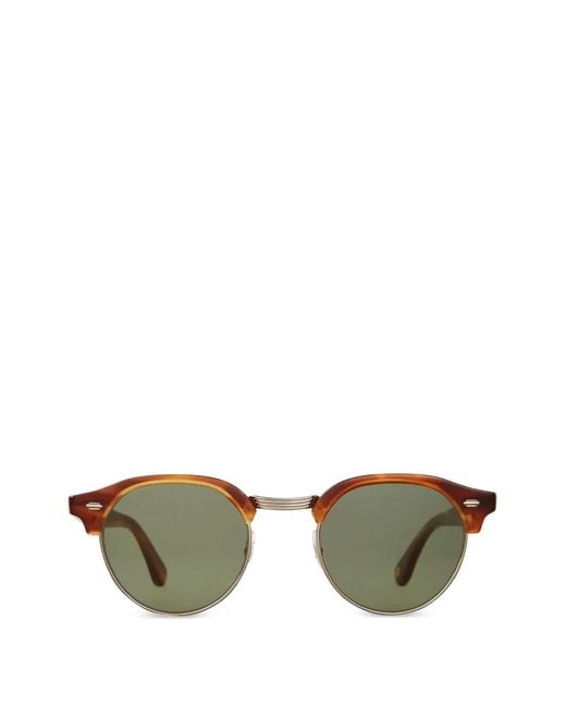 Garrett Leight Green Oakwood Sunglasses