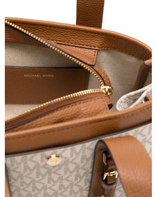 Borsa A Spalla Romee Piccola Con Logo di Michael Kors in Natural