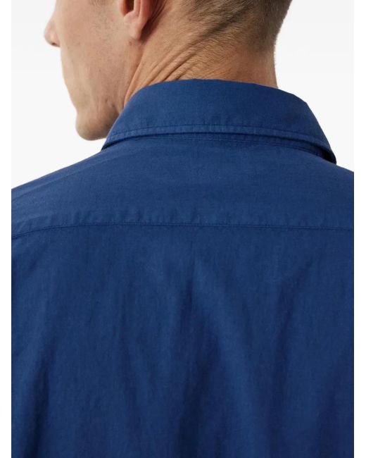Hartford Blue Paul Pocket Shirt for men