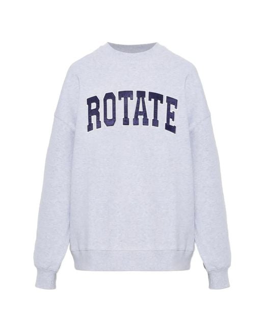 ROTATE BIRGER CHRISTENSEN White Logo-Appliqué Sweatshirt