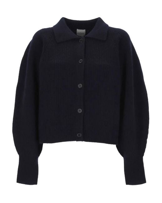 Madeleine Thompson Blue Wool Blend Cardigan