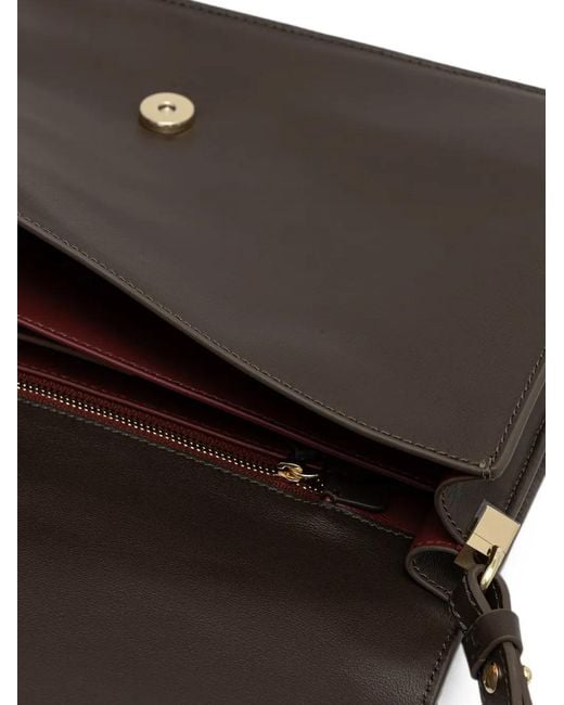 Coccinelle Gray C-Me Softy Logo-Embossed Shoulder Bag