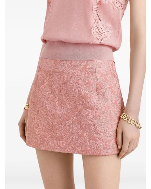 Dolce & Gabbana Pink Dolce & Gabbana Cotton Skirt