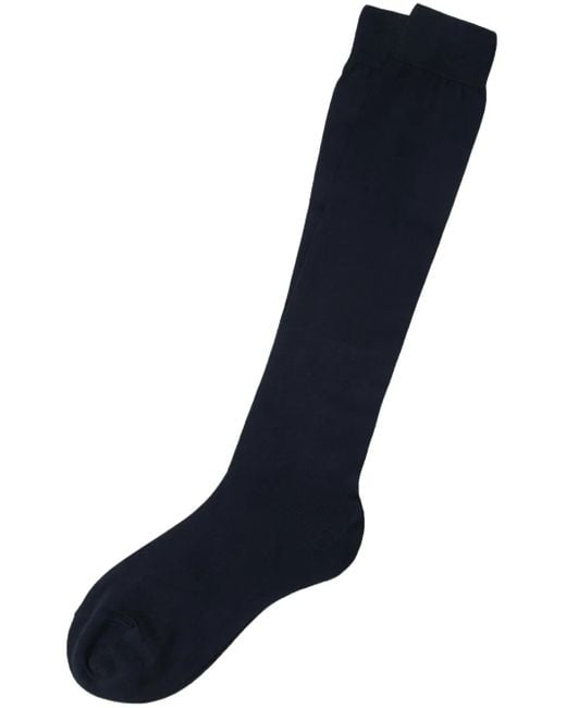 Brunello Cucinelli Blue Calf-Length Socks for men