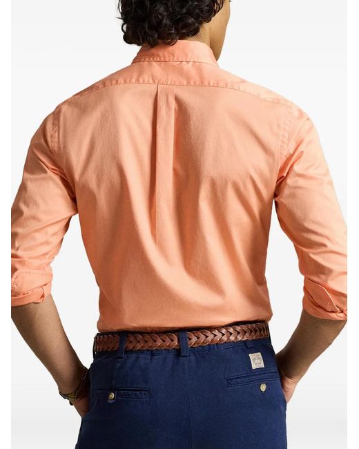 Polo Ralph Lauren Pink Buttoned Long-Sleeved Shirt for men