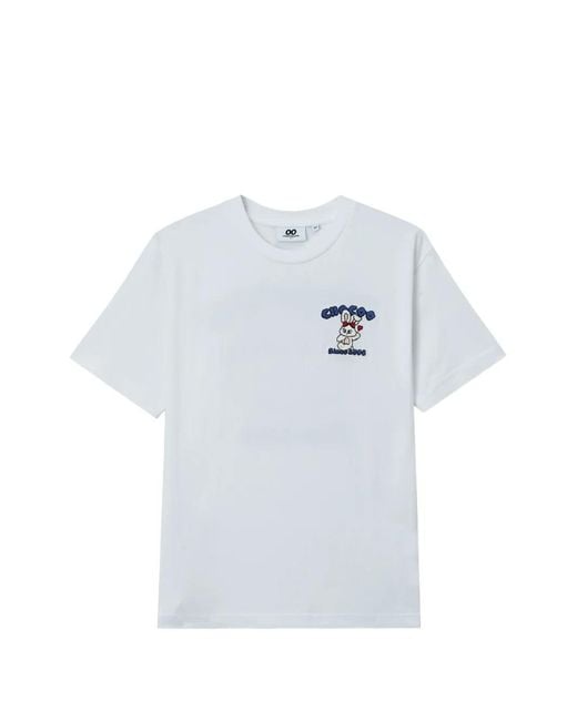 Chocoolate White Rabbit-Print T-Shirt