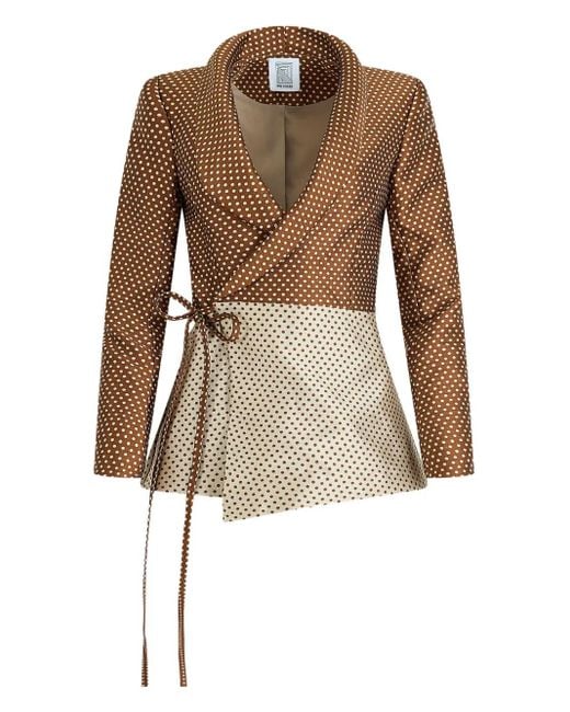 Blazer Rapt Attention cruzado Rosie Assoulin de color Brown