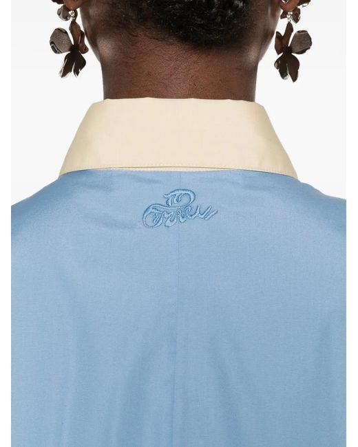 Top Con Inserti di Marni in Blue