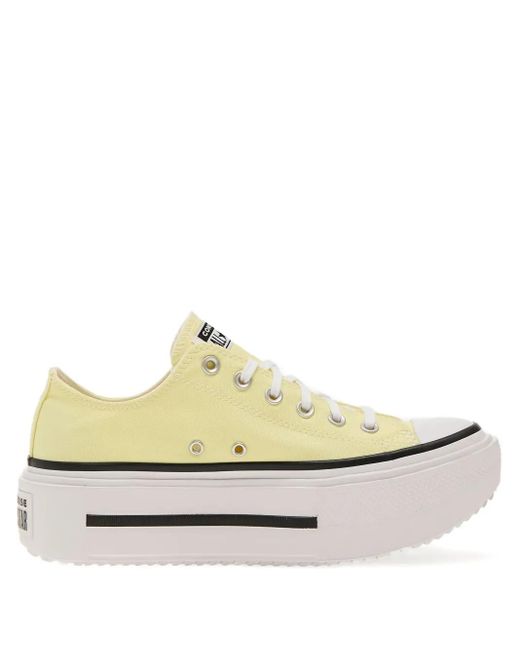 Sneakers Chuck Taylor Con Suola Rialzata di Converse in White