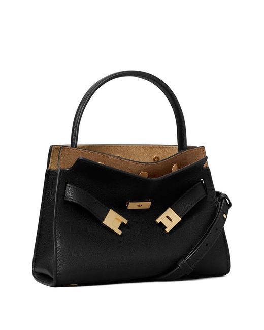 Tory Burch Black Petit Sac À Main Lee Radziwill Double