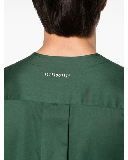 Camicia con scollo a V di Societe Anonyme in Green da Uomo
