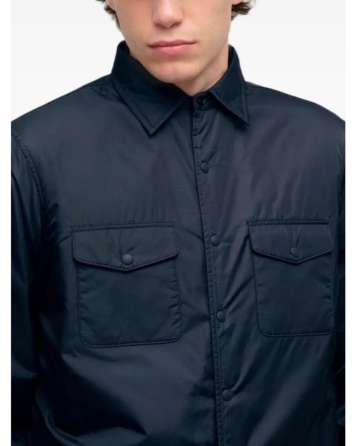 Aspesi Blue 13 Piu Pocket-Detail Shirt Jacket for men
