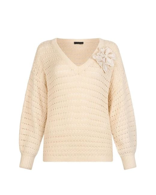 Liu Jo Natural V-Neck Sweater