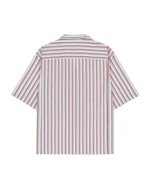 Laneus White Striped Shirt