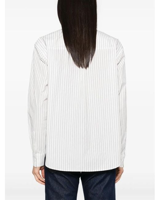 Anine Bing White Braxton Shirt