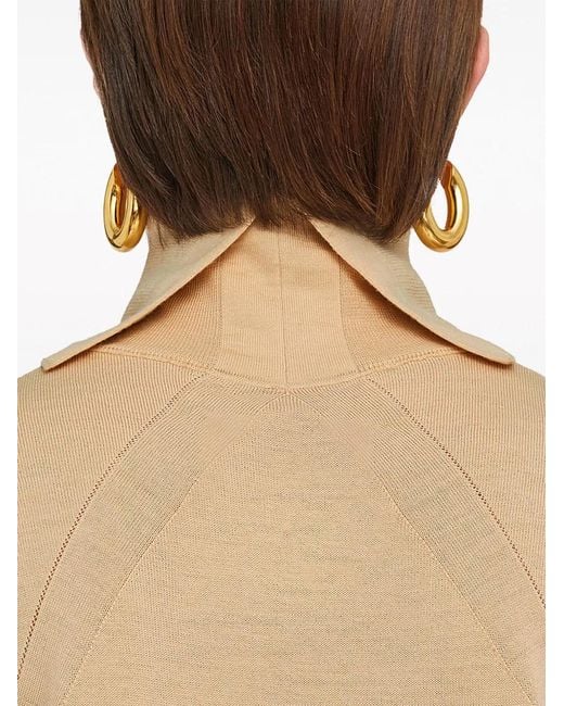 Jil Sander Natural Roll-Neck Wool Jumper