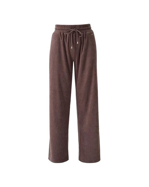 Melissa Odabash Brown Betty Drawstring Track Pants