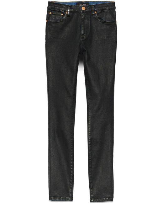 Purple Brand Black P001 Mid-rise Straight-leg Jeans