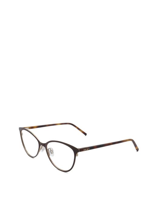 DKNY White Cat-Eye-Brille