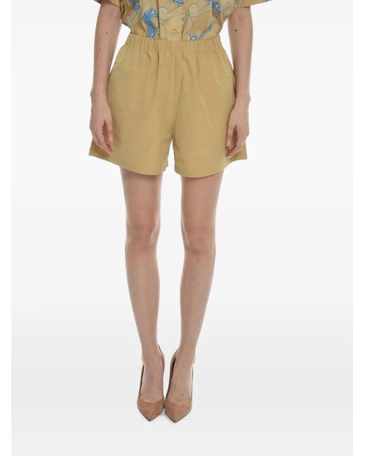 Samsøe & Samsøe Natural Maren Elasticated-Waist Shorts