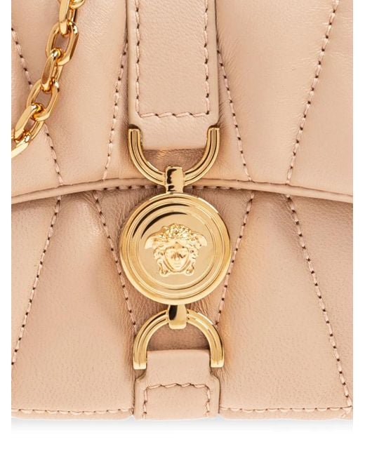 Versace Kleio キルティング ミニバッグ Natural