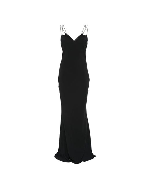 Tom Ford Black Bias-Cut Dress With Double Straps