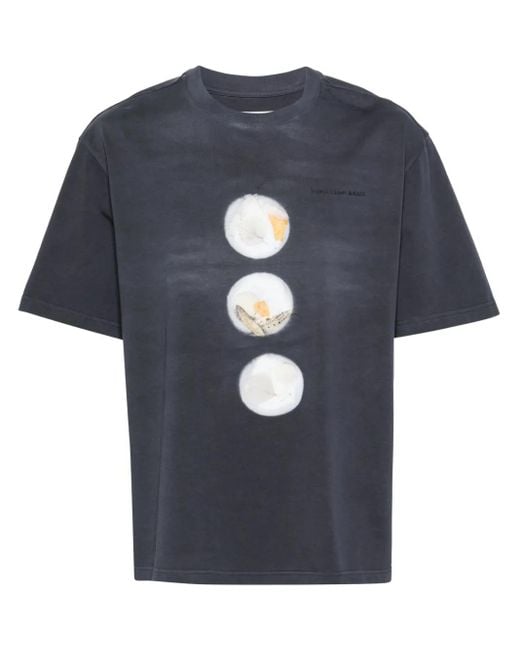 Feng Chen Wang T-Shirt Mit Foto-Print in Blue für Herren