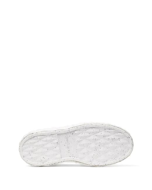Jimmy Choo White Diamond Light Maxi/F Sneakers