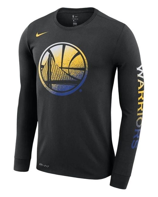 Nike Gray X Nba Golden State Warriors Printed T-Shirt for men