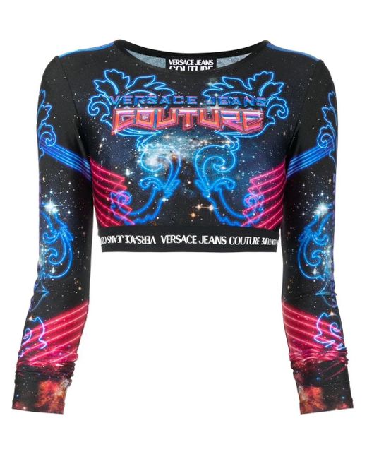 Versace Jeans Couture Cropped Top in het Blue