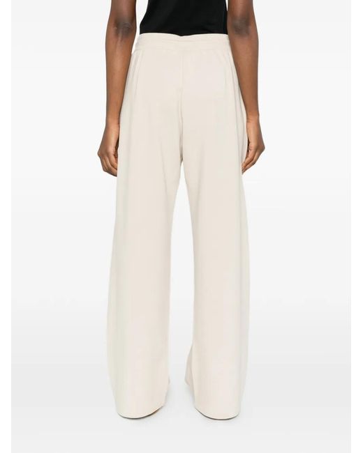 Max Mara White Drawstring Trousers