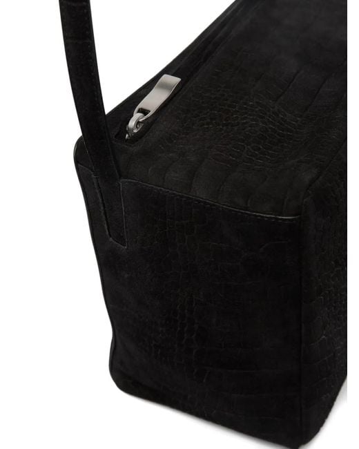 Marsèll Black Medium Panetto Embossed Shoulder Bag