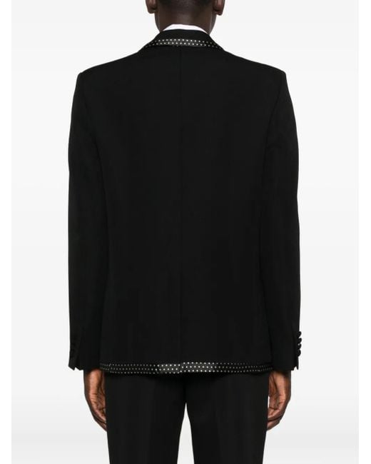 Valentino Garavani Doppelreihige Jacke mit Polka Dots in Black für Herren