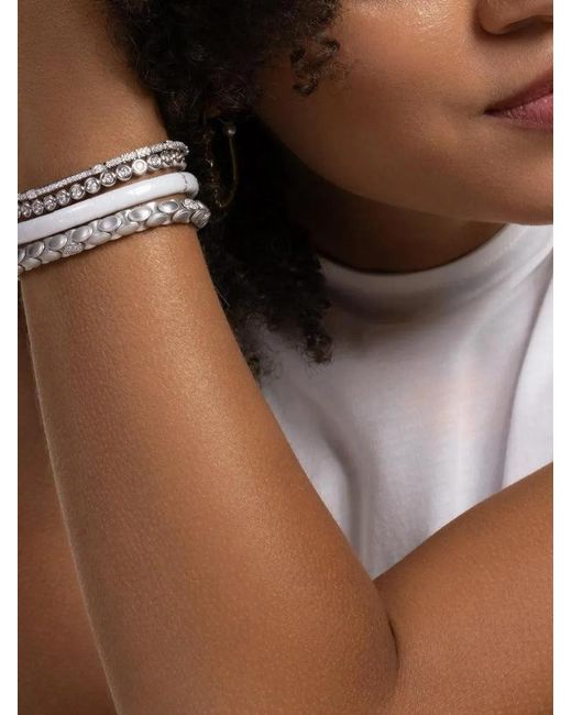 ’ROBERTO DEMEGLIO White Anaconda Diamond Bracelet