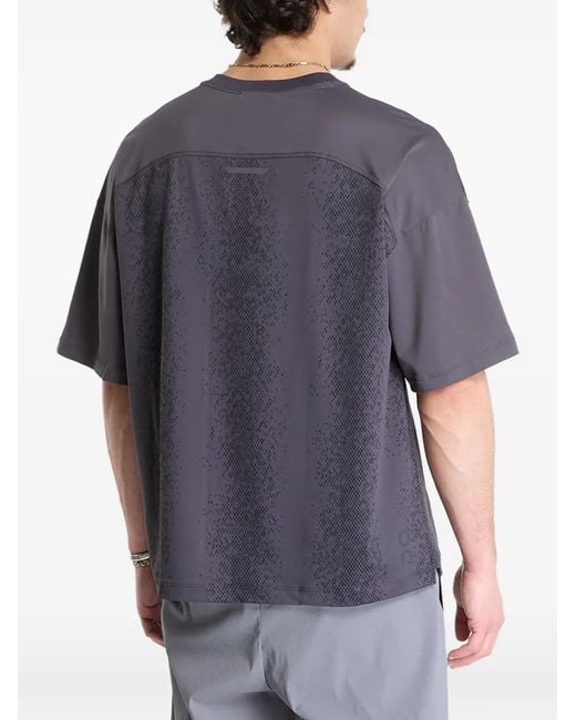 On Shoes Blue Volt-T Patterned Crew-Neck T-Shirt for men