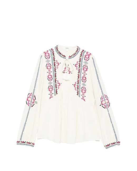 Blouse Brodée Ba&sh en coloris White