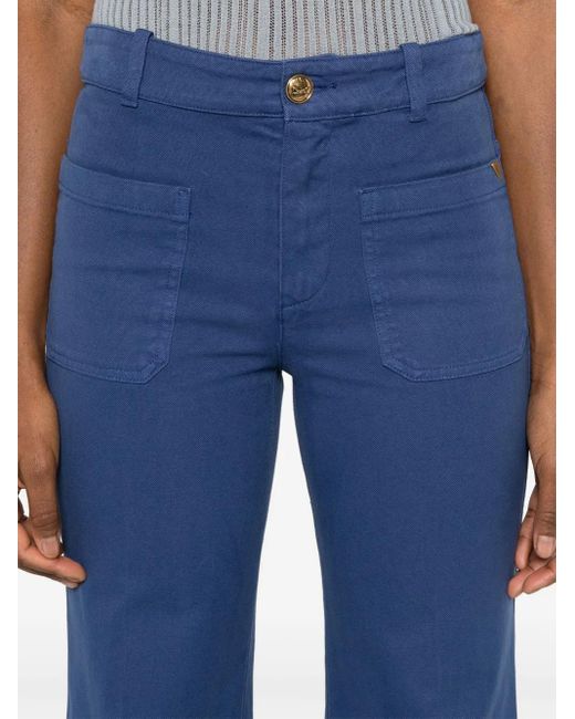 Chloé Blue Wide Camal Pants