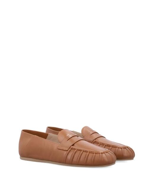 Stuart Weitzman Brown Brooks Loafers