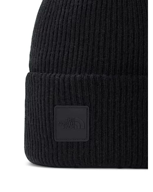 The North Face Black Urban Ribbed-Knit Beanie for men